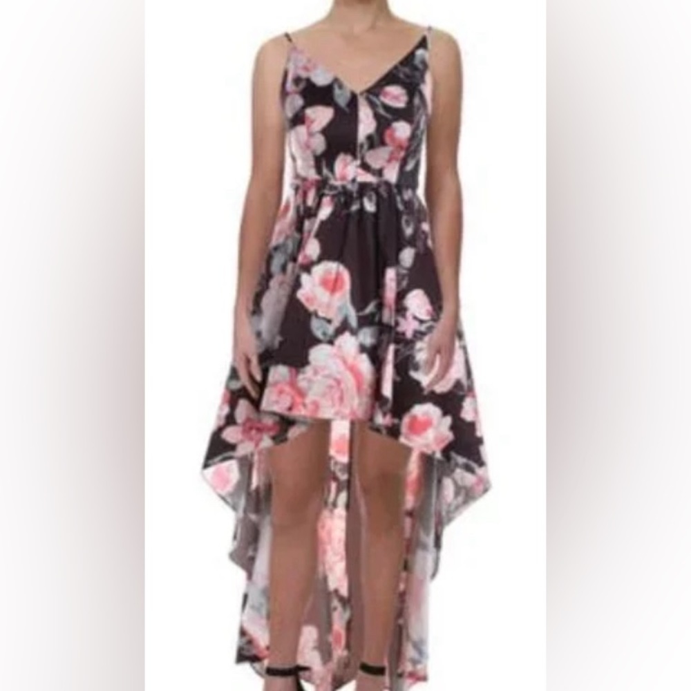 Black and floral B.Darlin dress